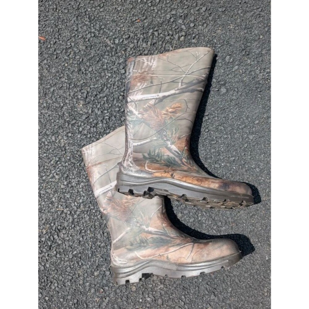 Realtree Servus Camo Waterproof RainBoots Hunting Fishing 11
